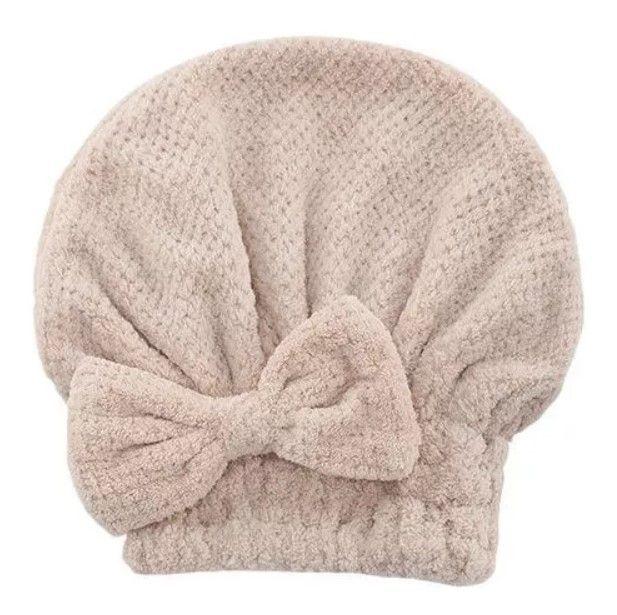 Gorro Toalla Microfibra Turbante Secar Cabello Ráp-0