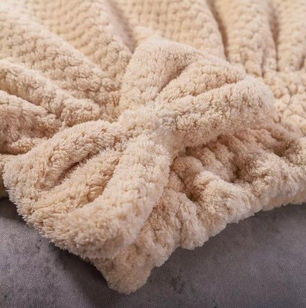 Gorro Toalla Microfibra Turbante Secar Cabello Ráp-2