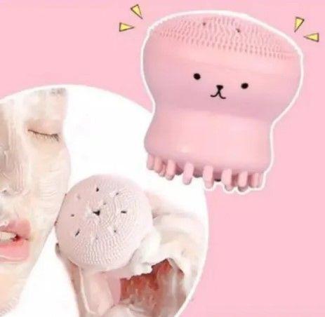Cepillo De Limpieza Facial Pulpo Esponja Exfoliante Silicona-4