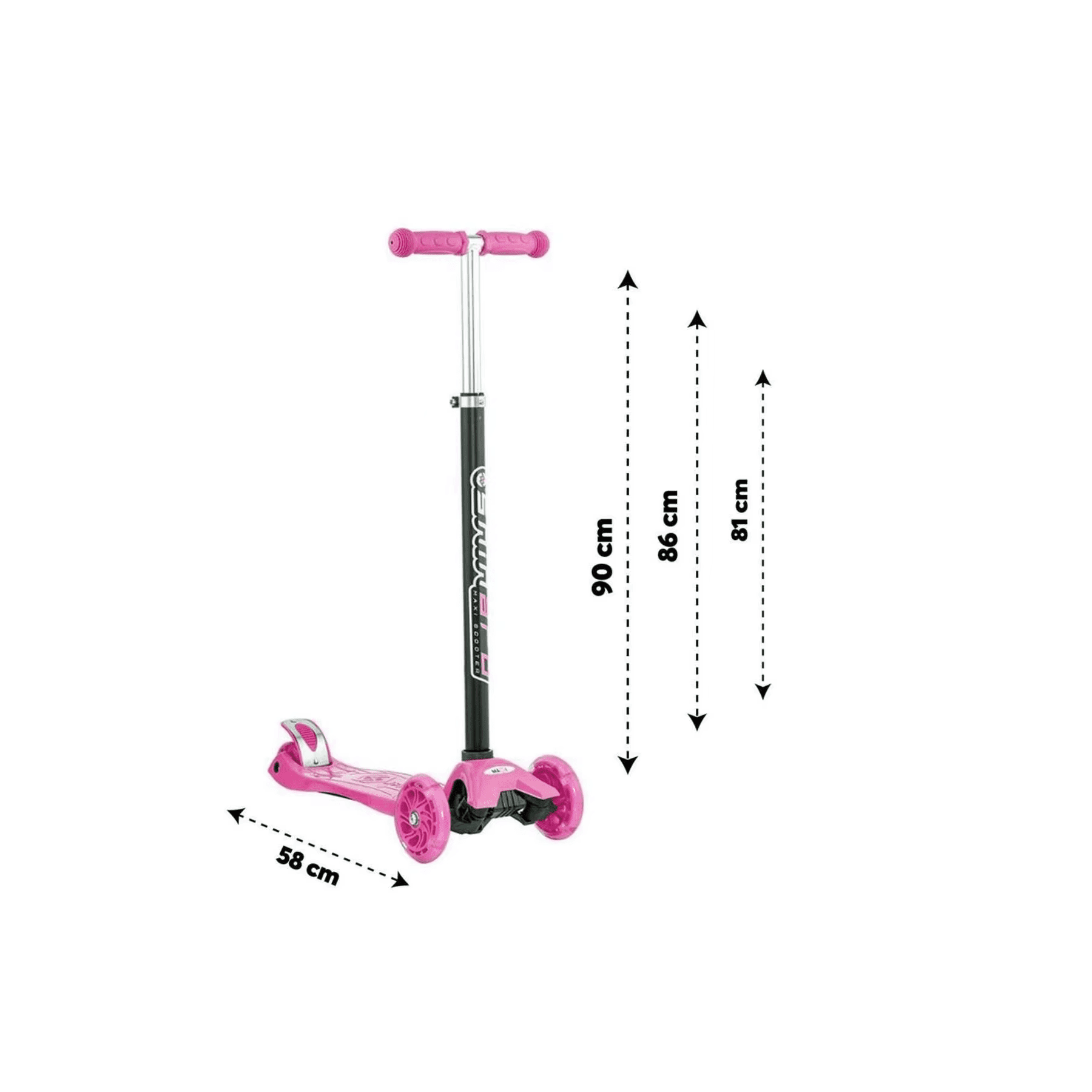 Scooter Tres Ruedas Patinete Plegable Resistente Infantil-1