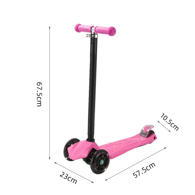 Scooter Tres Ruedas Patinete Plegable Resistente Infantil-3