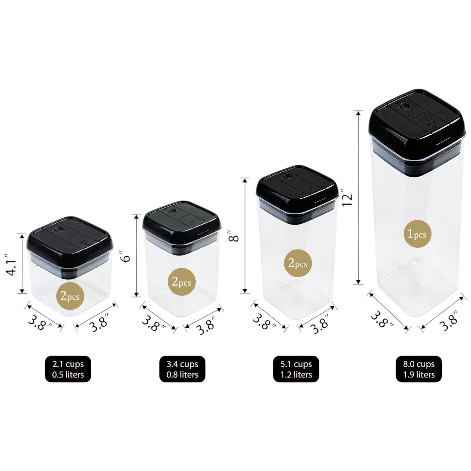 Set 7 Contenedores Envases Organizador Despensa Cocina IRM-7