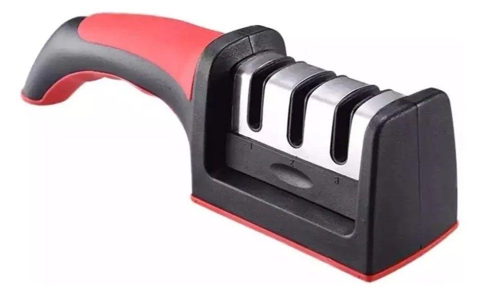 Afilador Amolador 3 En 1 Cuchillo Tijera Antideslizante Pro-5