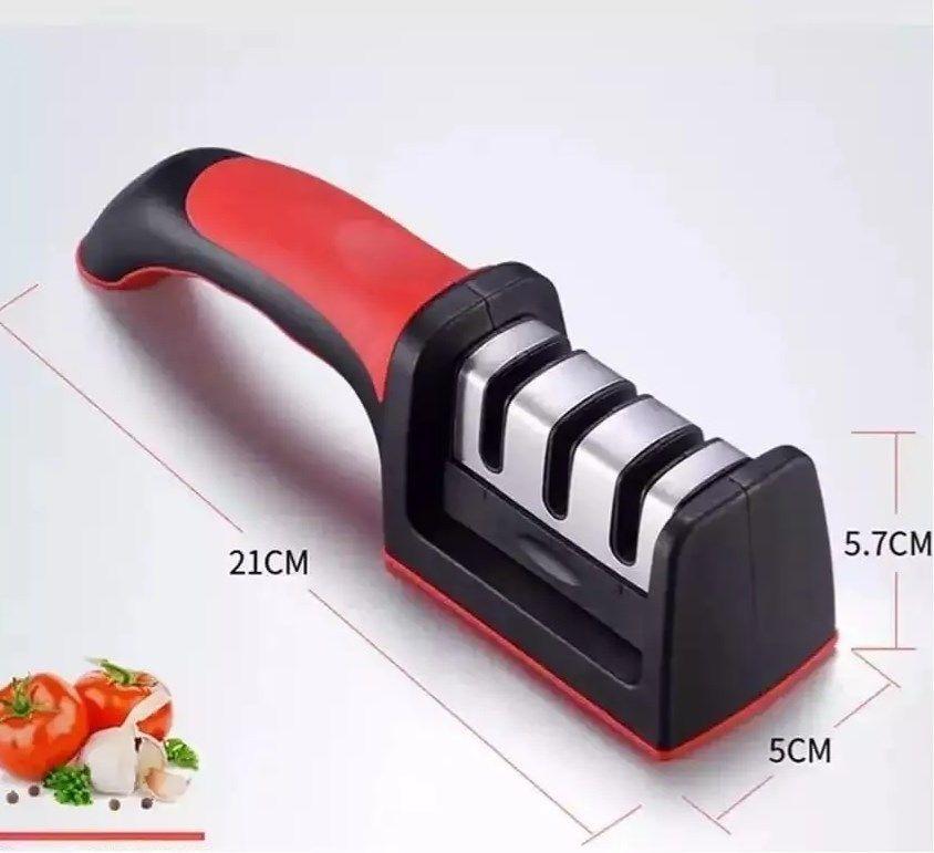 Afilador Amolador 3 En 1 Cuchillo Tijera Antideslizante Pro-6