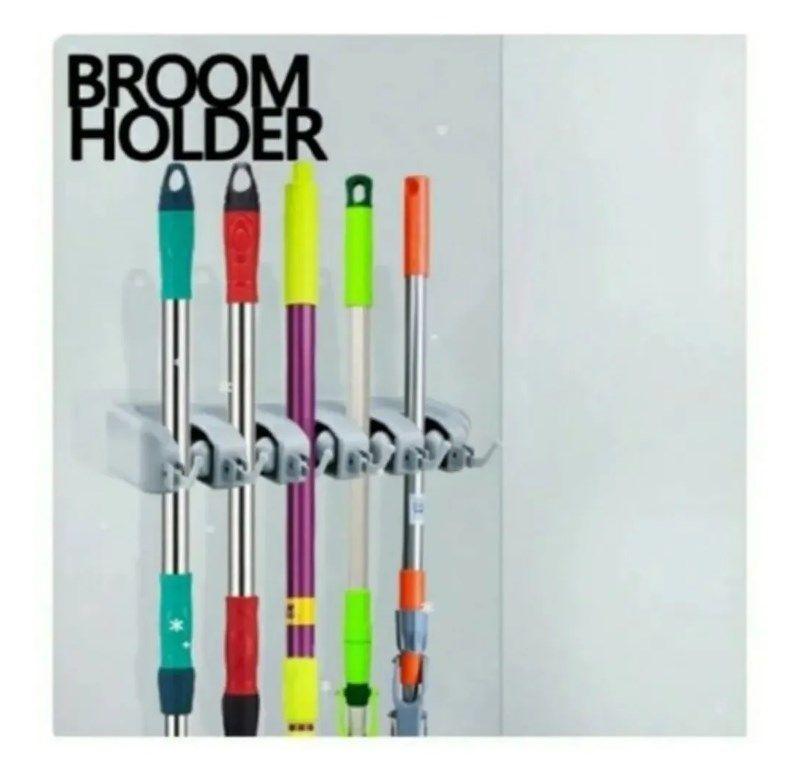 Organizador De Pared Escobas Accesorio Cocina Broom Holder-3
