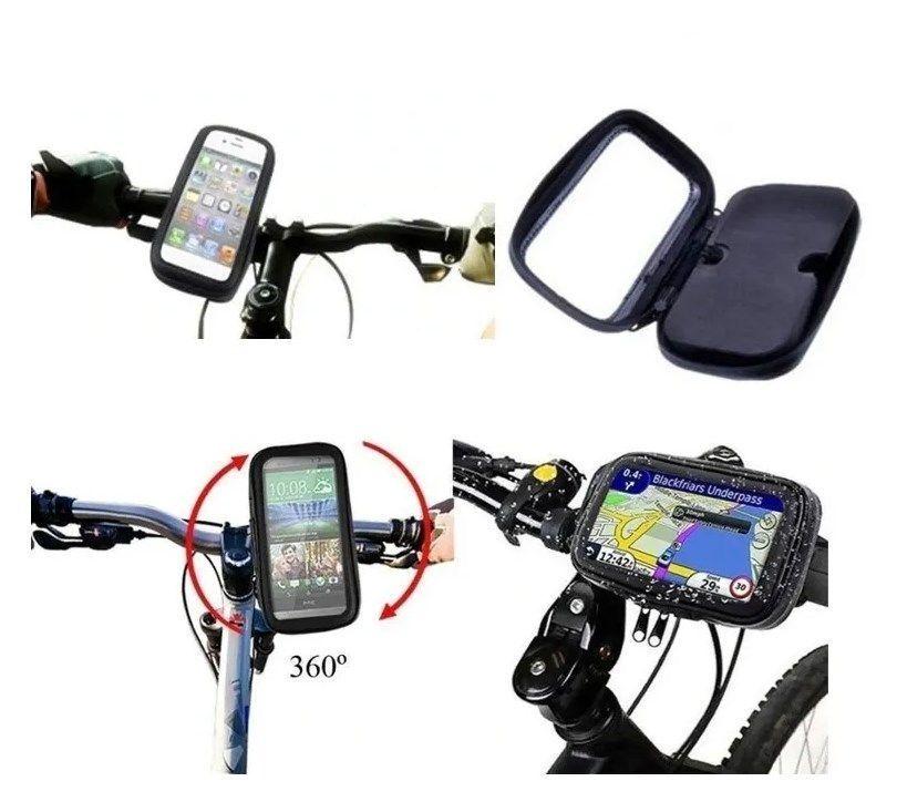 Porta Soporte Celular Bicicleta Moto Impermeable Táctil-3