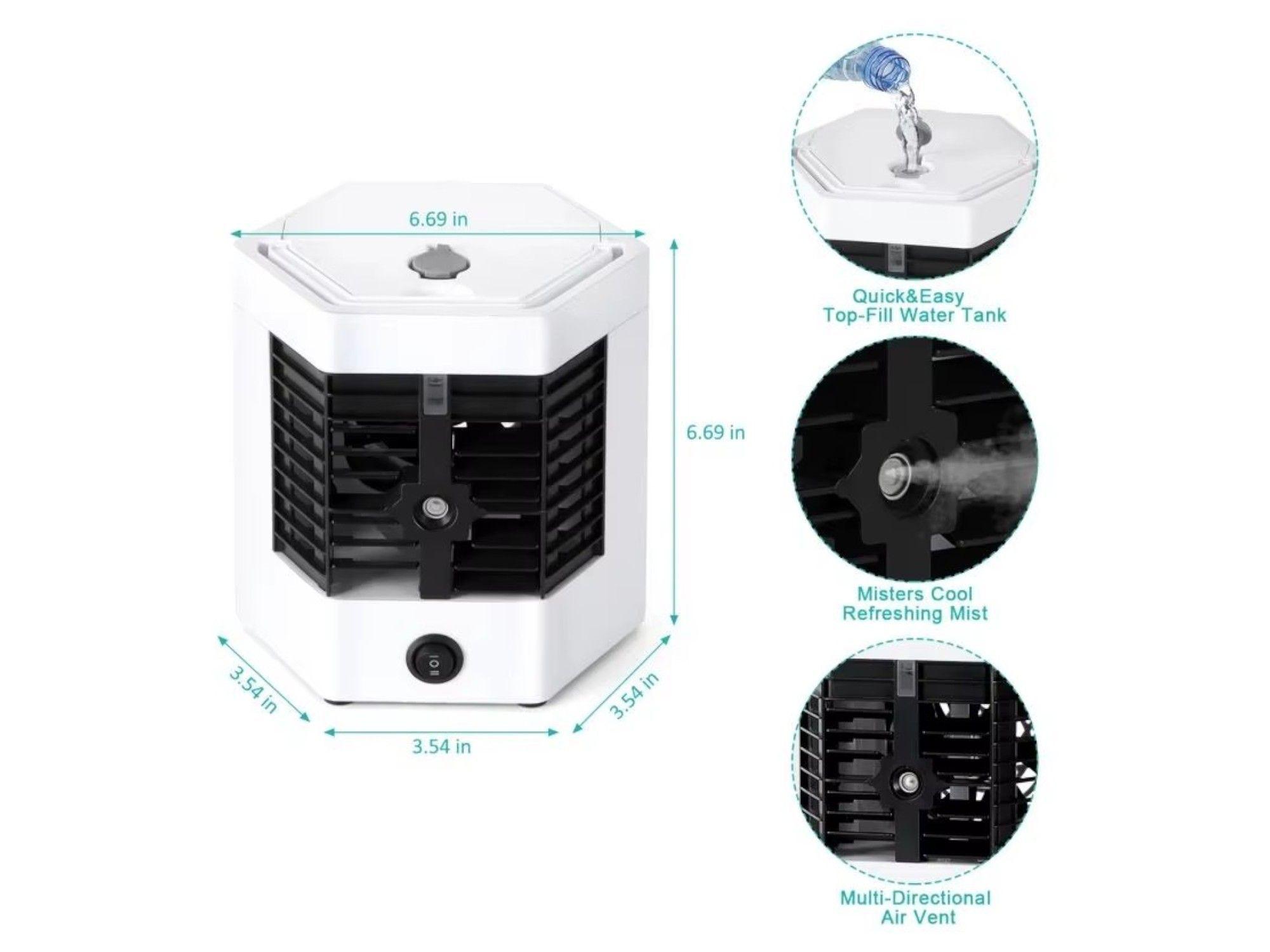 Mini Aire Acondicionado Enfriador Portatil Bajo Consumo IRM-6