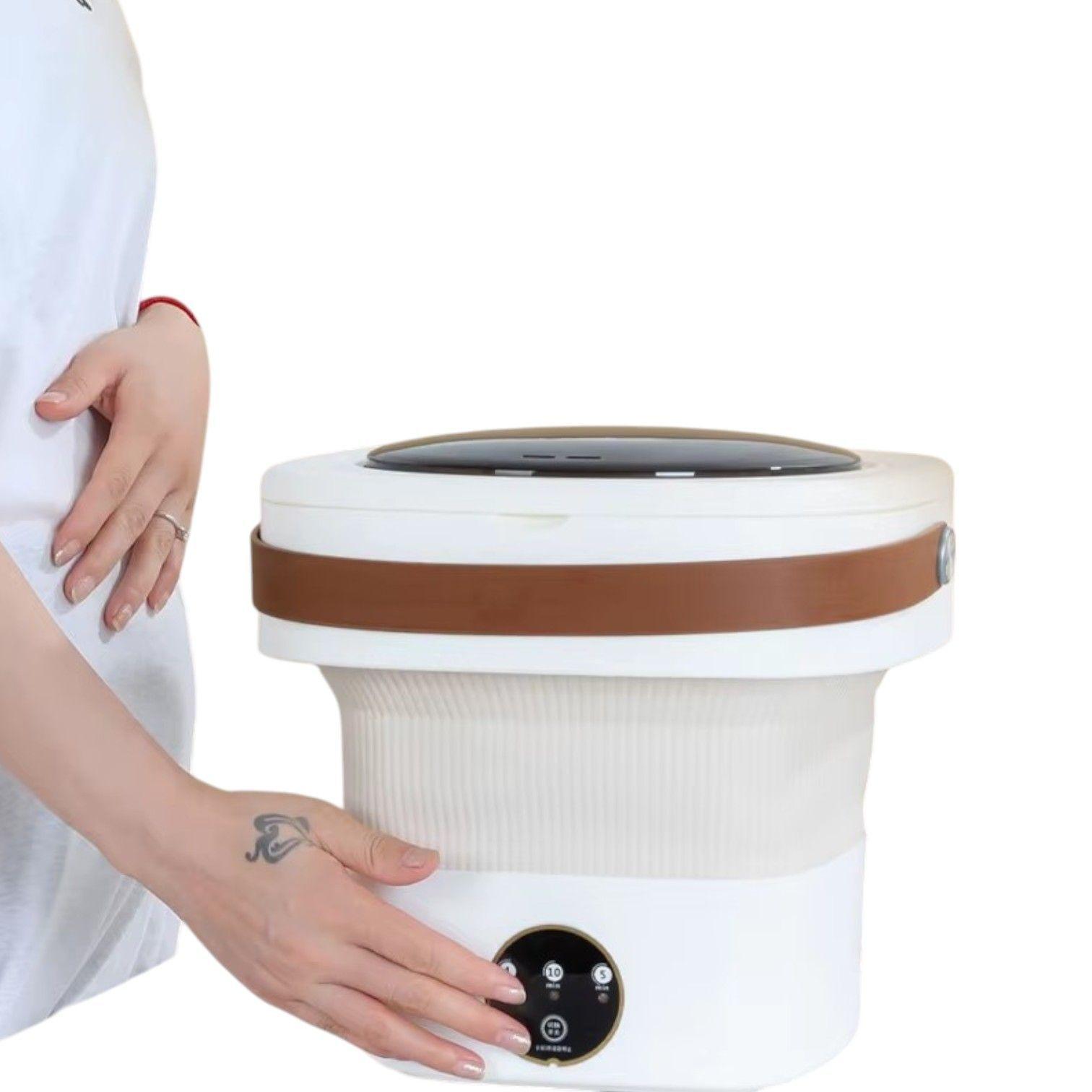 Mini Lavadora Viaje Plegable Eléctrica Portatil Ropa IRM-6