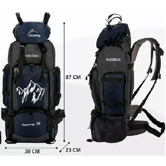 Mochila Impermeable 90 Litros Outdoor Camping Trekking Viaje-2
