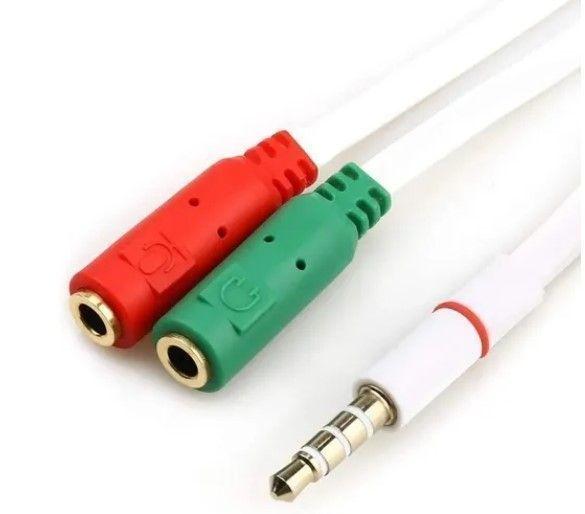 Cable Adaptador Microfono Audio Splitter Jack 3.5mm Ps4 Xbox-3