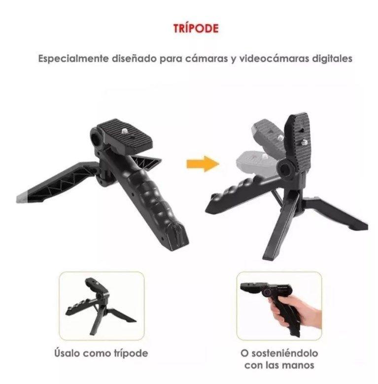 Kit Grabar Video Estabilizador Cámara Reflex Trípode Celular-3