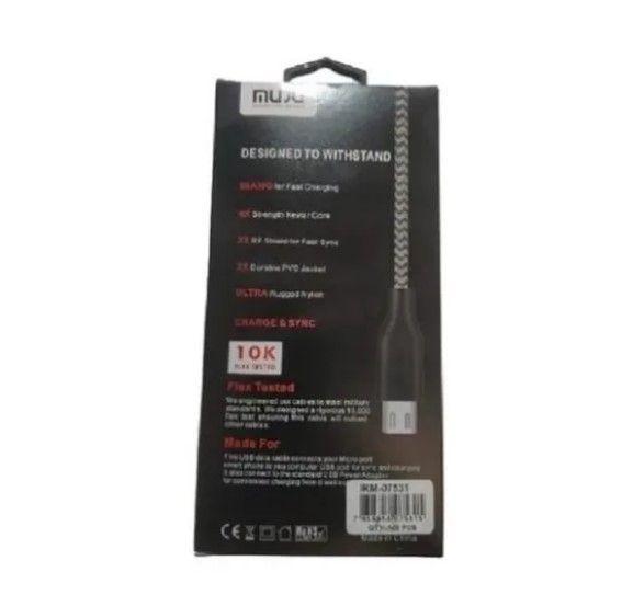 Cable Micro Usb 3 Metros De Larga Duración Carga Rápida-1