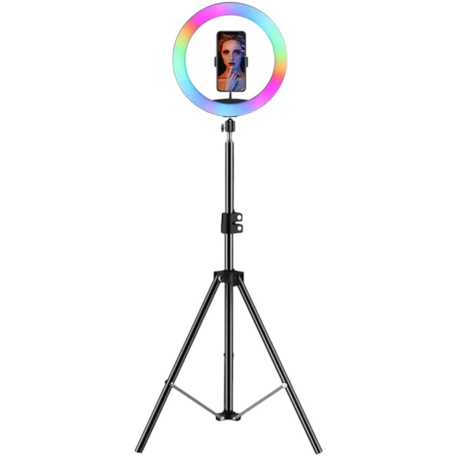 Aro Luz Colores Regulable LED RGB Selfie Soporte Celular IRM-5