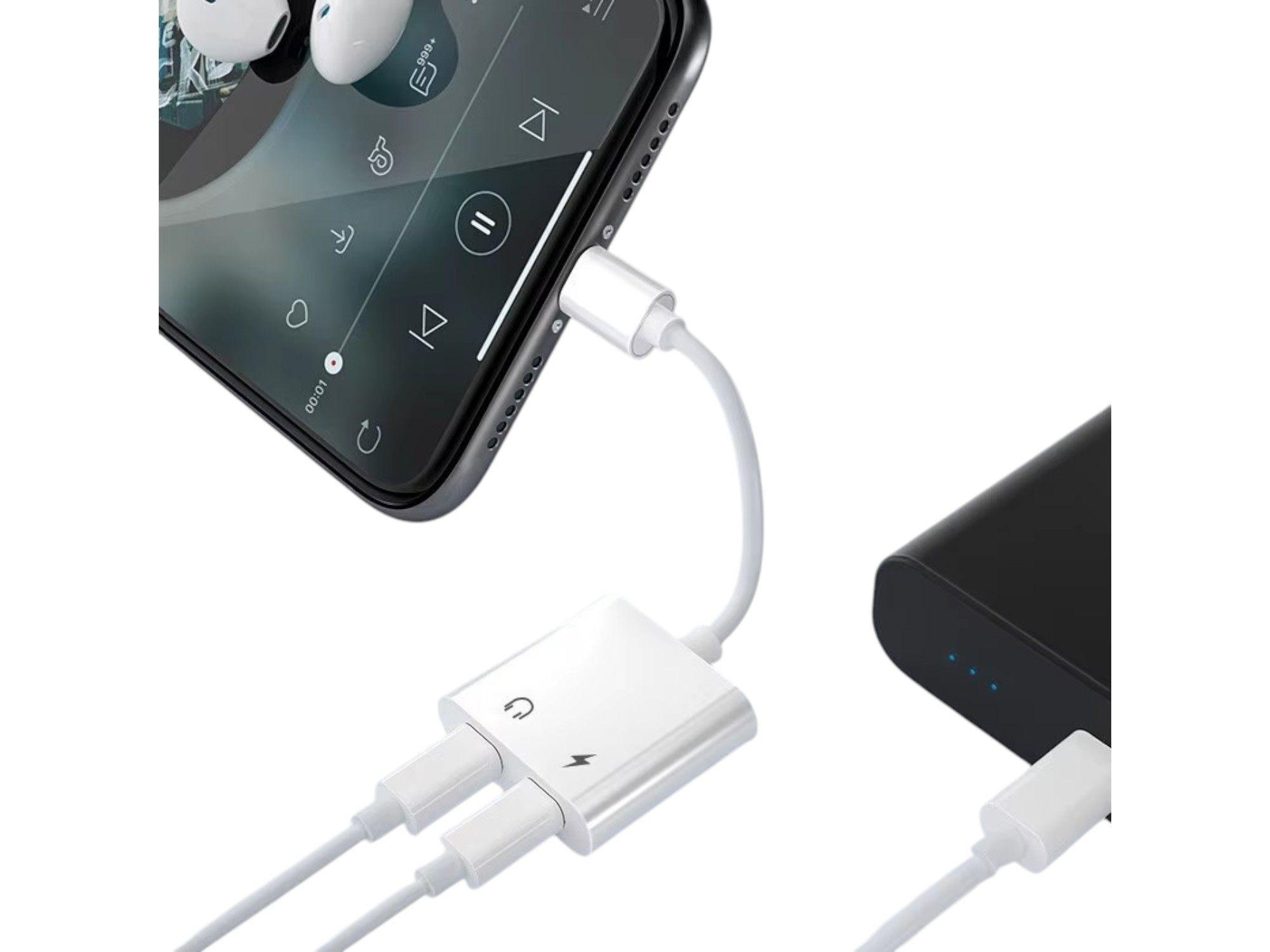 Adaptador Convertidor Conector 2 en 1 Audio TypeC 3.5mm IRM-5