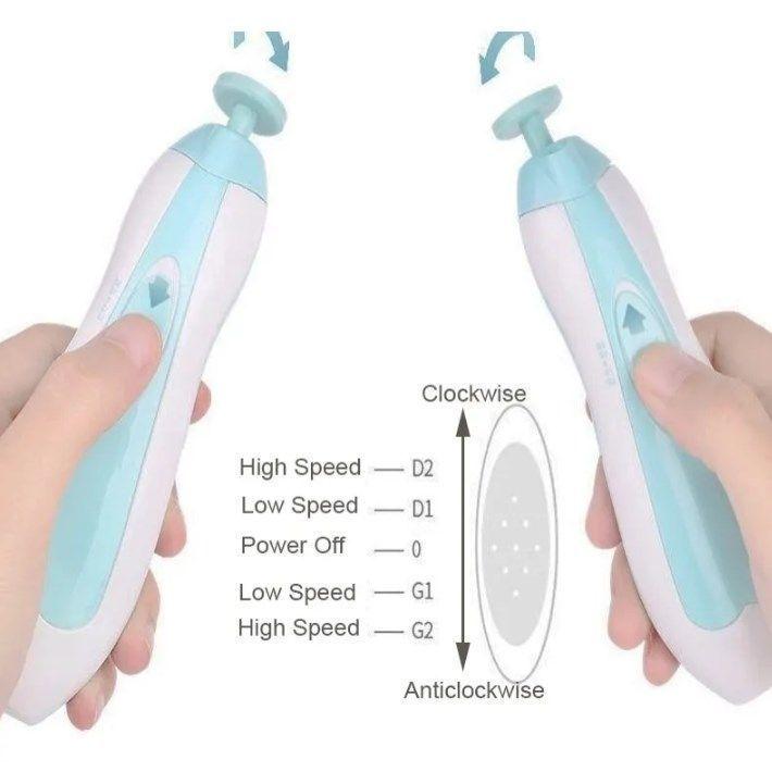 Juego De Cortador De Uñas Eléctrico Para Manicura Y Pedicura-2