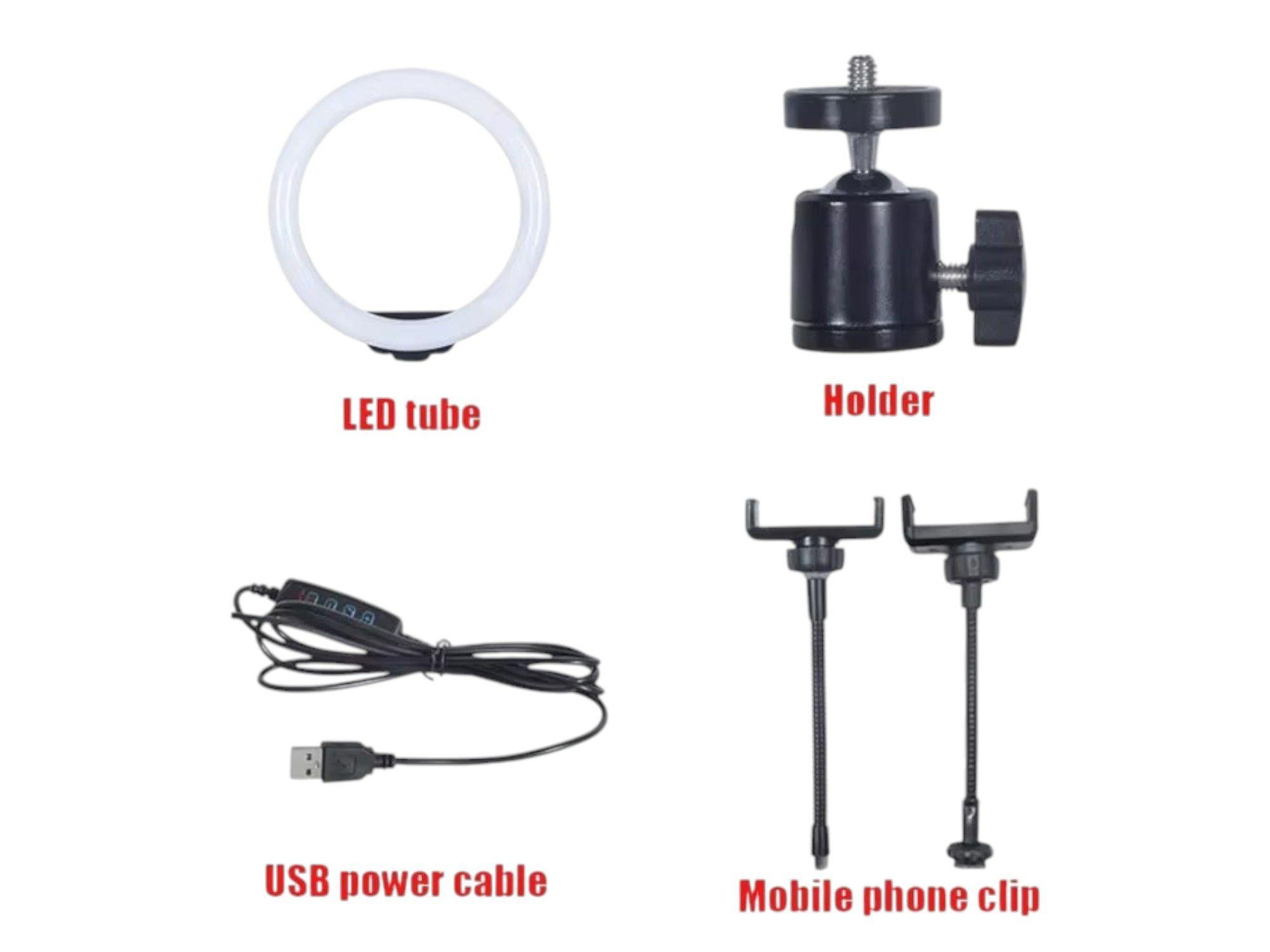 Aro Luz LED Circular Profesional Luz Calida Fria Selfie IRM-6