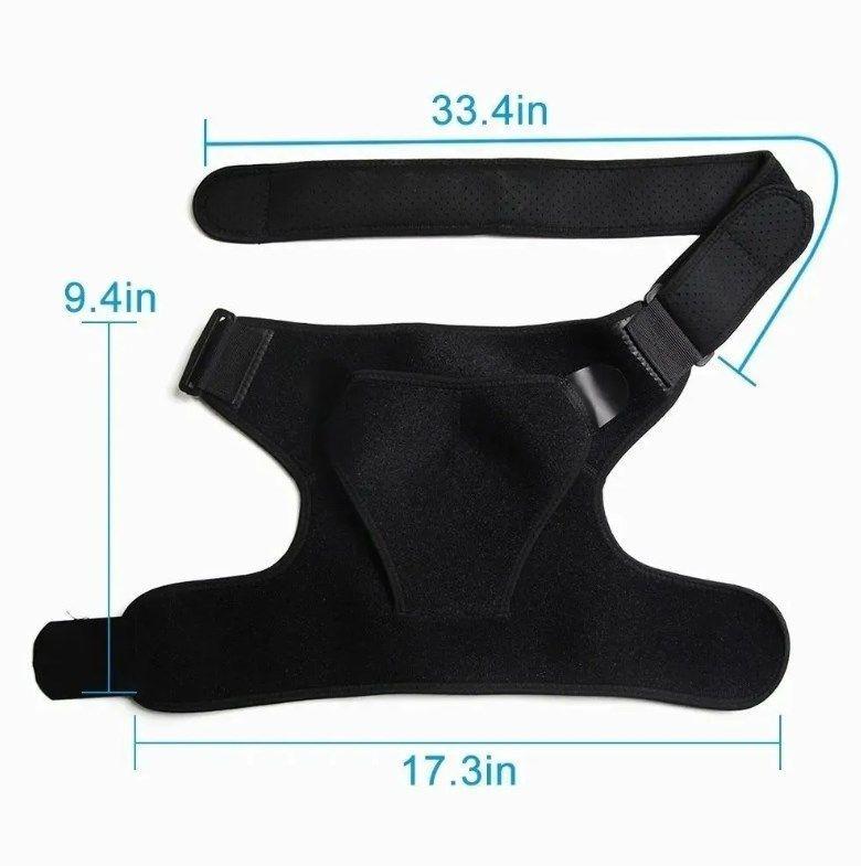 Soporte Hombro Deporte Protección Refuerzo Velcro Ajustable-2