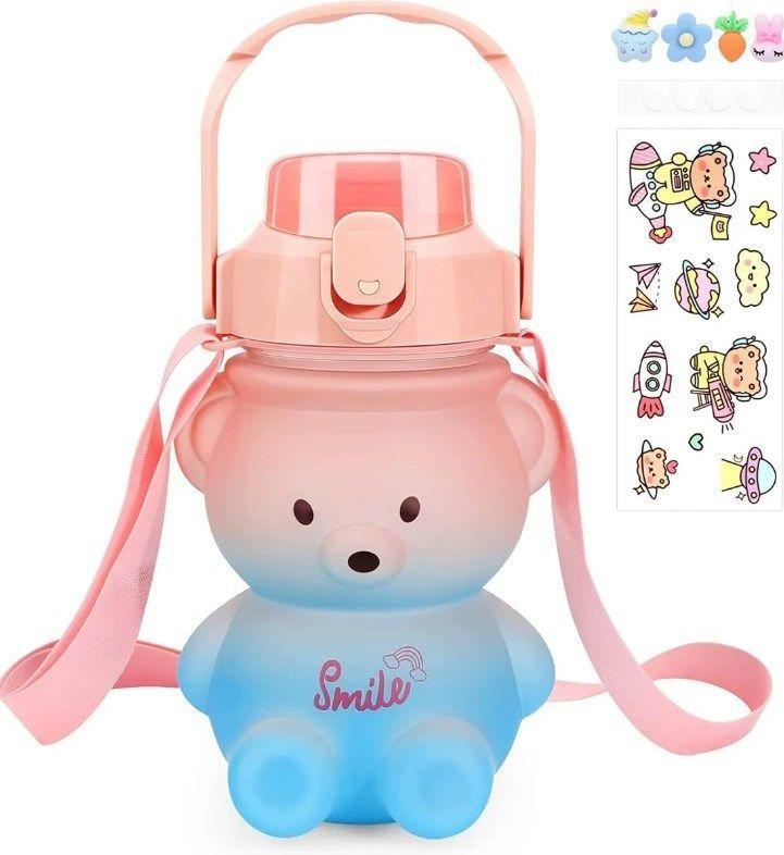 Botella De Agua Grande Oso Kawai Capacidad 1400ml-3