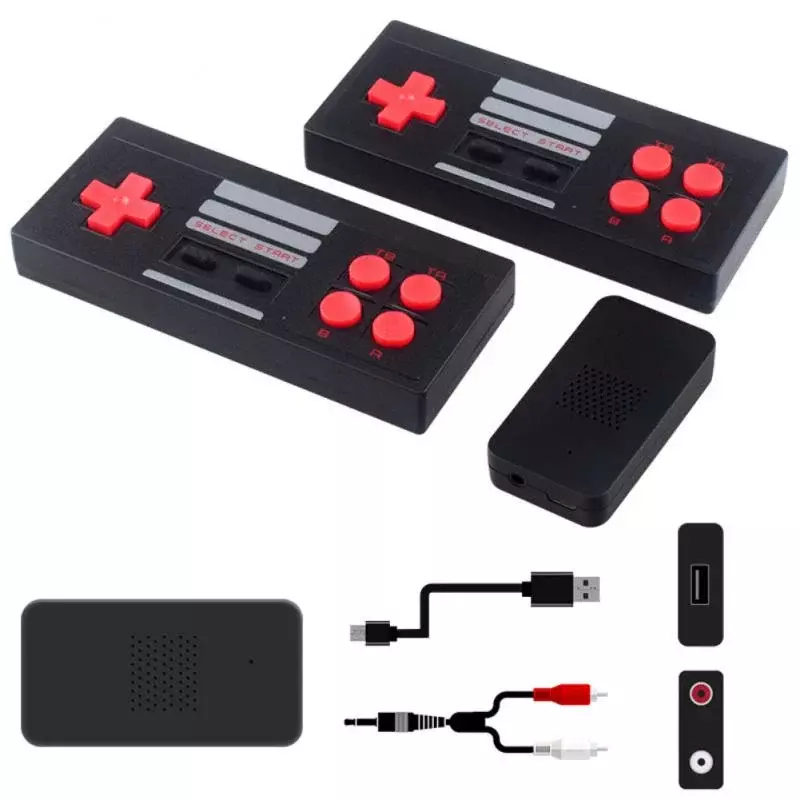 Mini Consola 620 Juegos Retro Salida AV Para TV 2 Mandos-4
