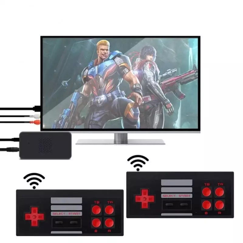 Mini Consola 620 Juegos Retro Salida AV Para TV 2 Mandos-7