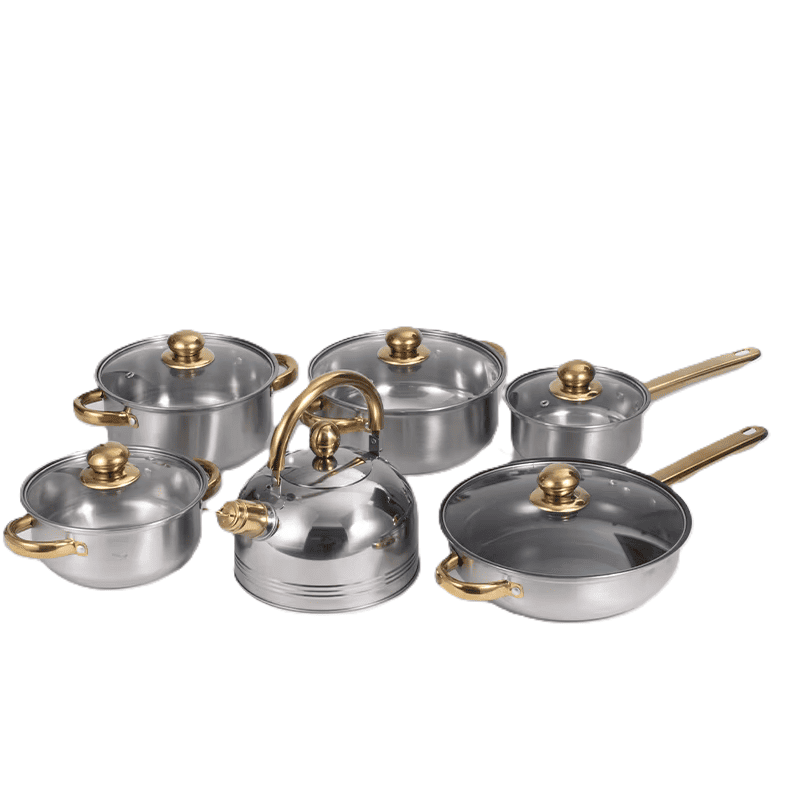 Juego Ollas Inoxidable Cocina Set 12 Piezas Antiadherente-2