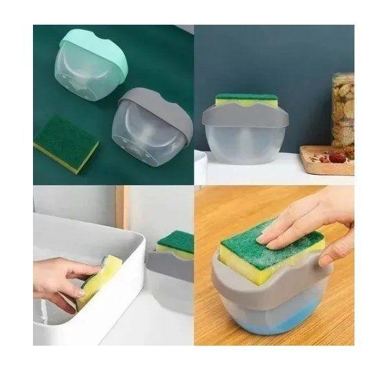 Dispensador De Lavalozas Manual De 400ml + Esponja-3