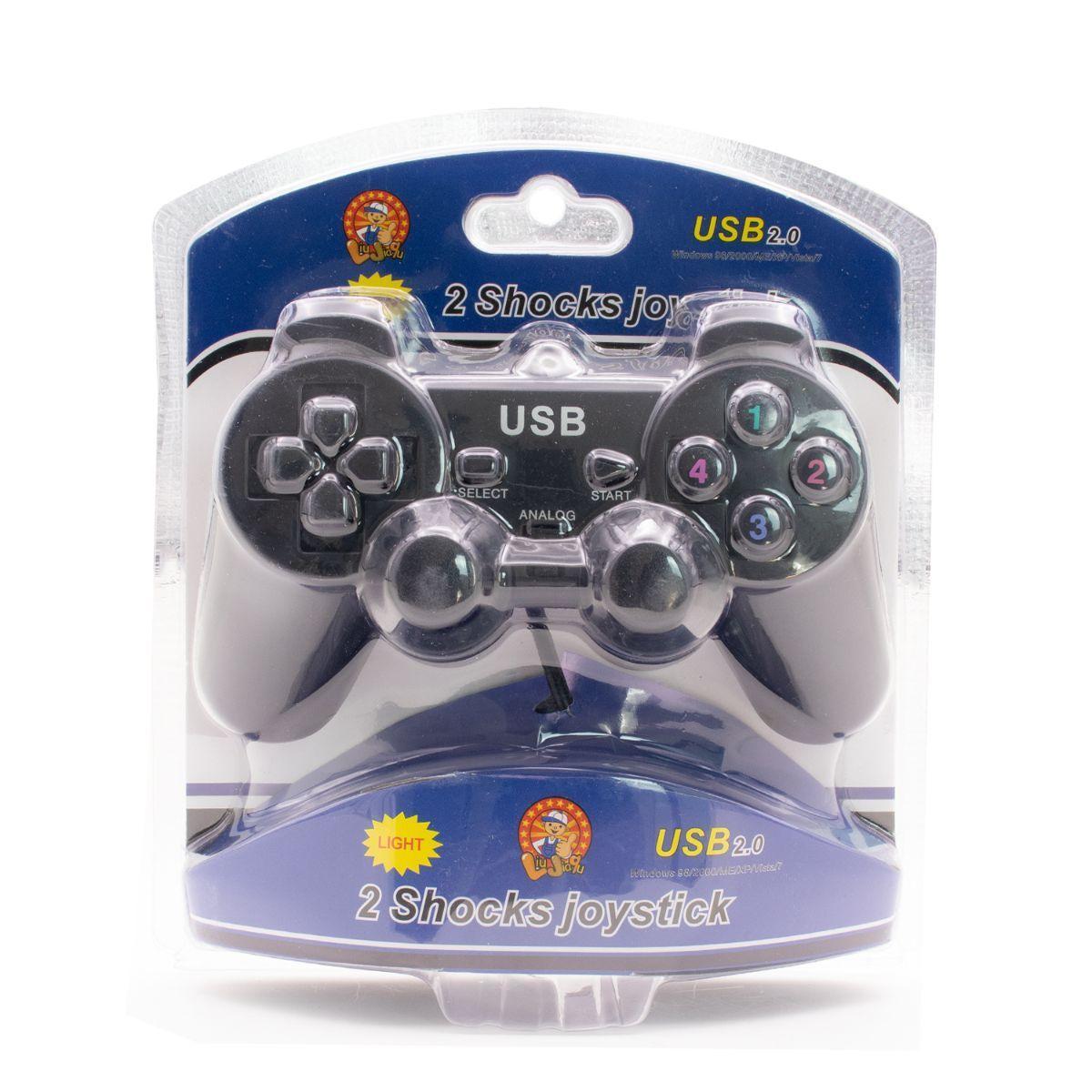 Control Dualshock Mando Joystick Usb Pc Windows 1,8 Metros-6