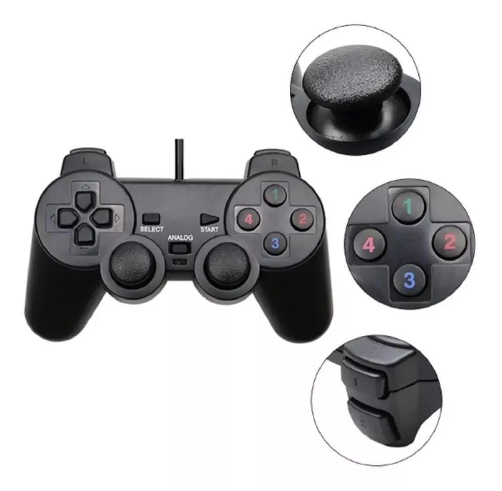 Control Dualshock Mando Joystick Usb Pc Windows 1,8 Metros-7