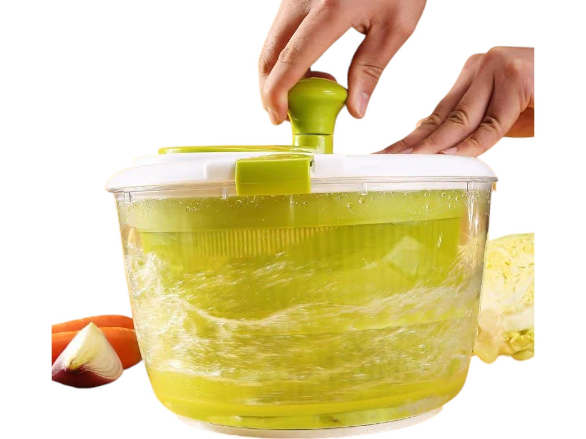 Escurridor Ensalada Centrifuga Secado Rapido Frutas Verduras-2