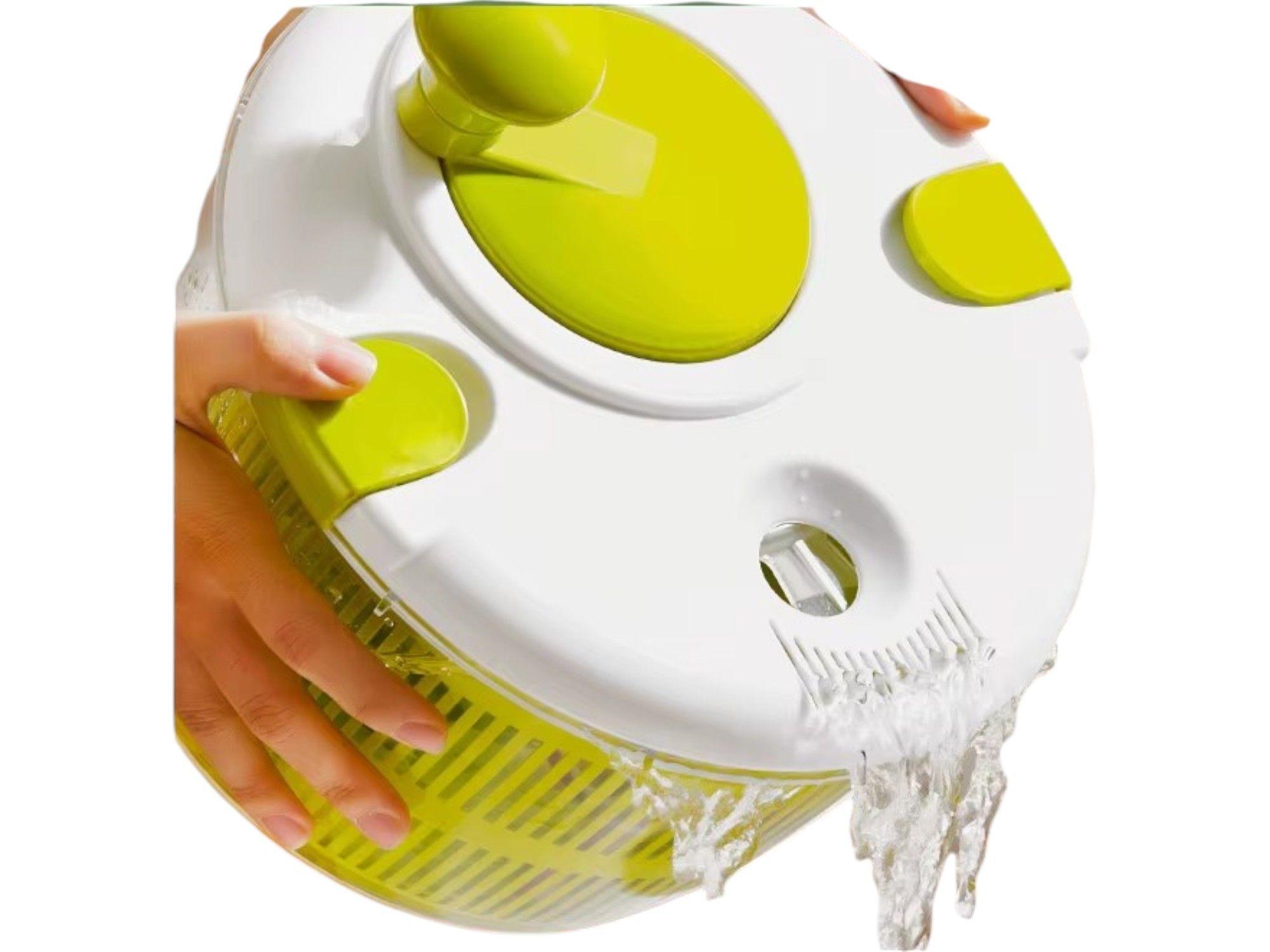 Escurridor Ensalada Centrifuga Secado Rapido Frutas Verduras-5