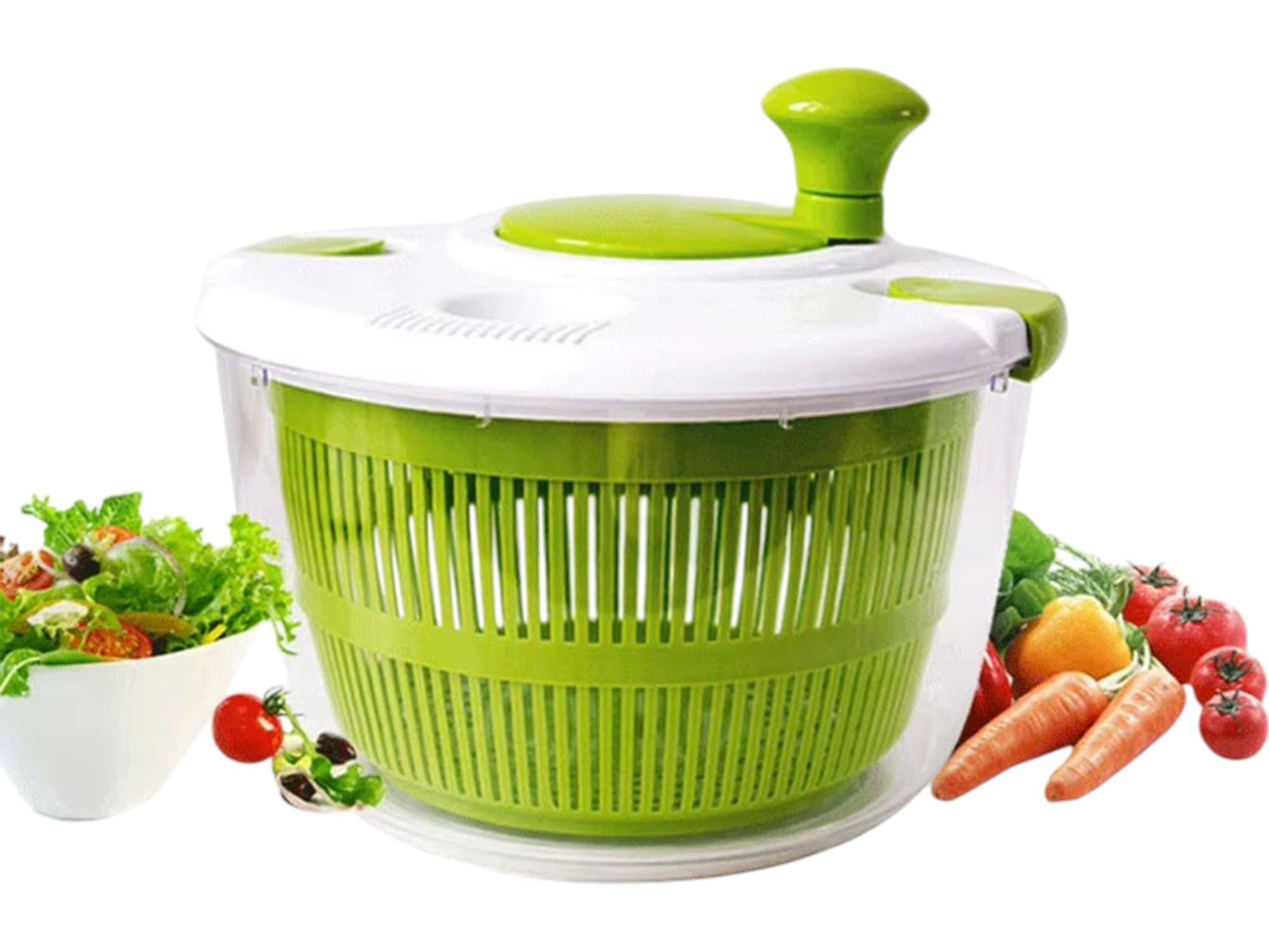 Escurridor Ensalada Centrifuga Secado Rapido Frutas Verduras-6