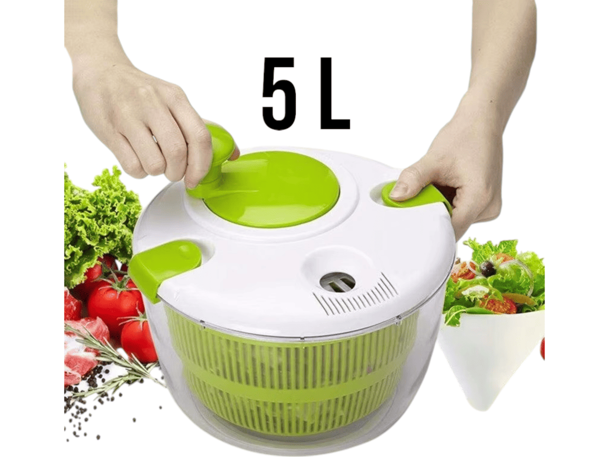 Escurridor Ensalada Centrifuga Secado Rapido Frutas Verduras-7