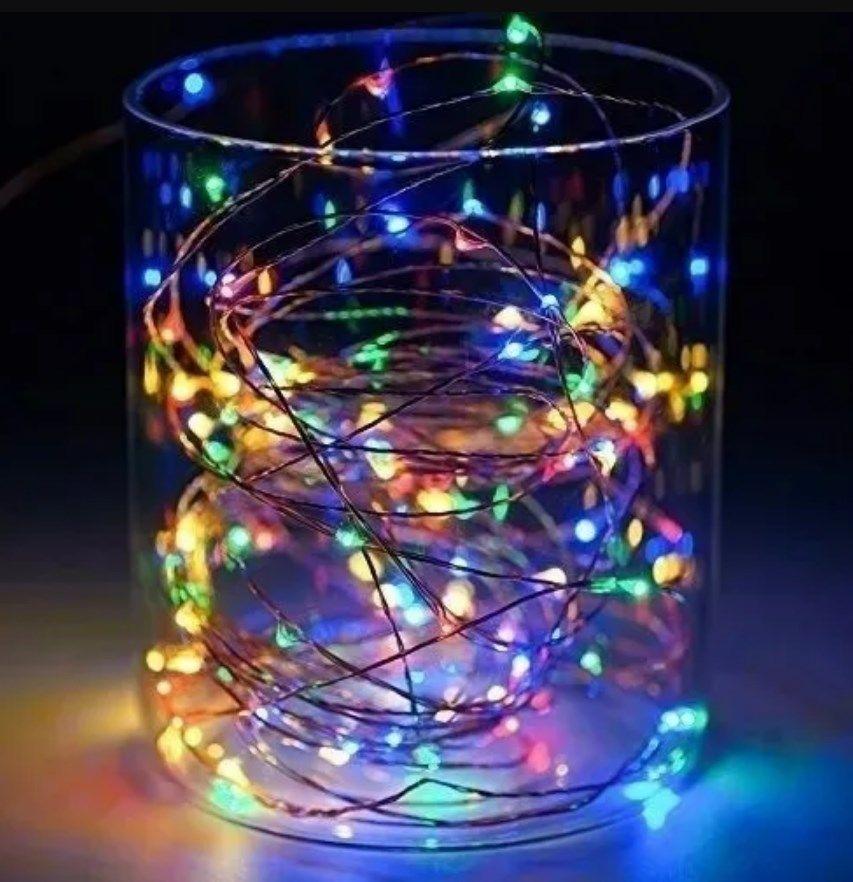 Luces Micro Led Hadas 2 Metros Multi Colores Pilas Incluidas-4