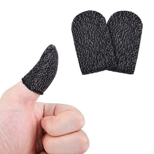 Set 2 Dedales Gamer Funda Dedo Transpirable Táctil Sin Sudor-2