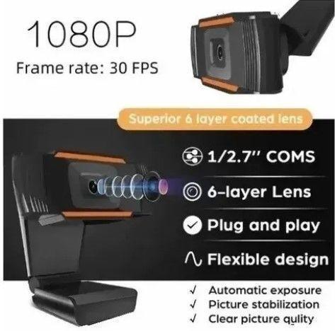 Cámara Web Hd 1080p Usb Microfono Incorporado Adaptable Flex-2