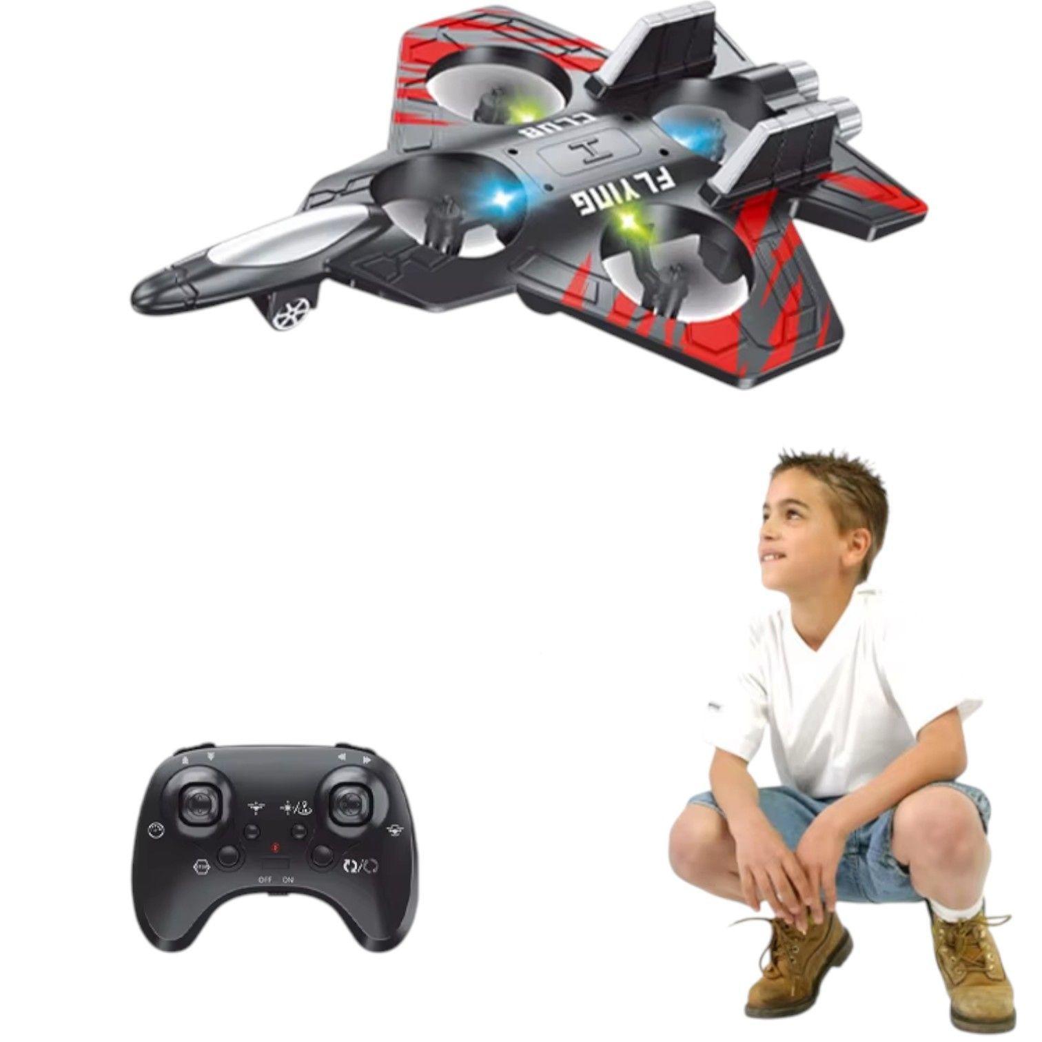 Avión Jet Drone Juguete Volador Control Remoto Recargable-3