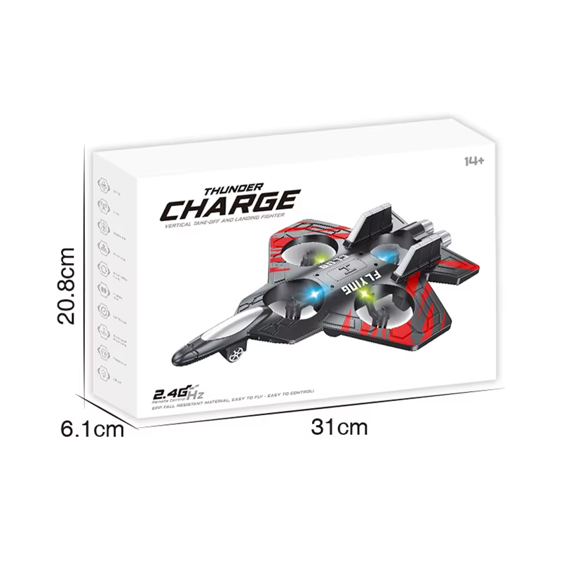 Avión Jet Drone Juguete Volador Control Remoto Recargable-7