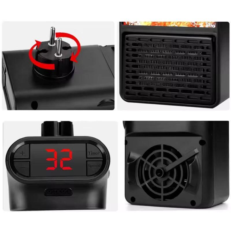 Calefactor Calentador Eléctrico Estufa 1000w Control Remoto-7
