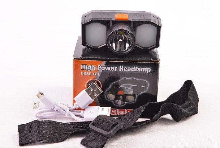 Linterna Frontal Recargable Foco Cabeza Linterna Minera Foco-3
