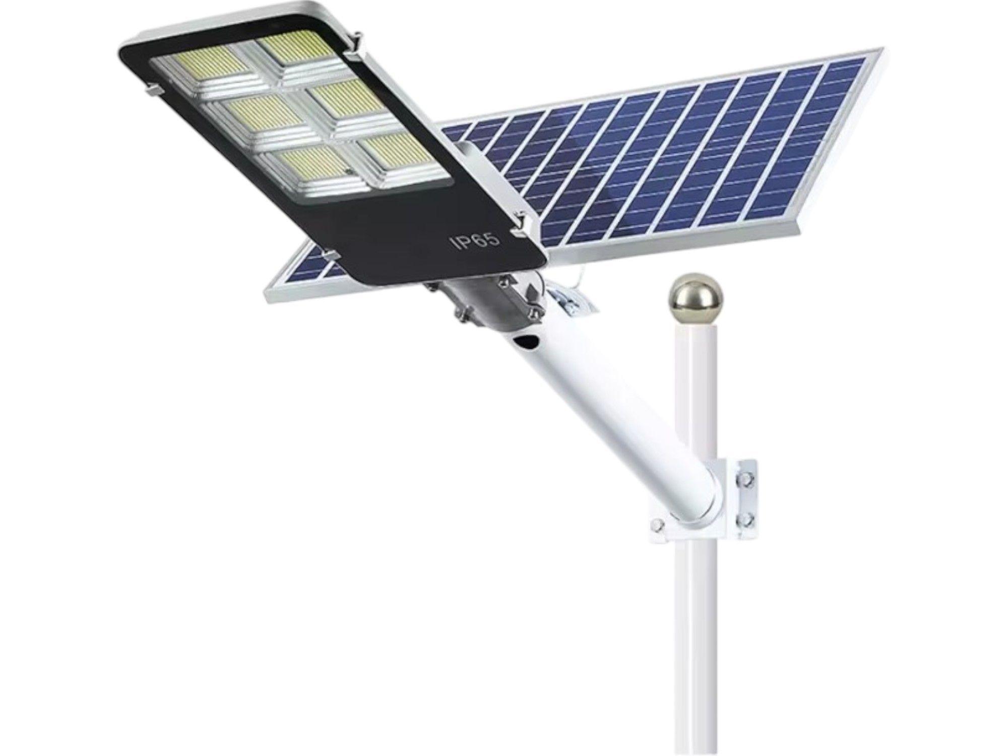 Lampara Panel Solar Luz Foco Exterior Alta Luminosidad IRM-0