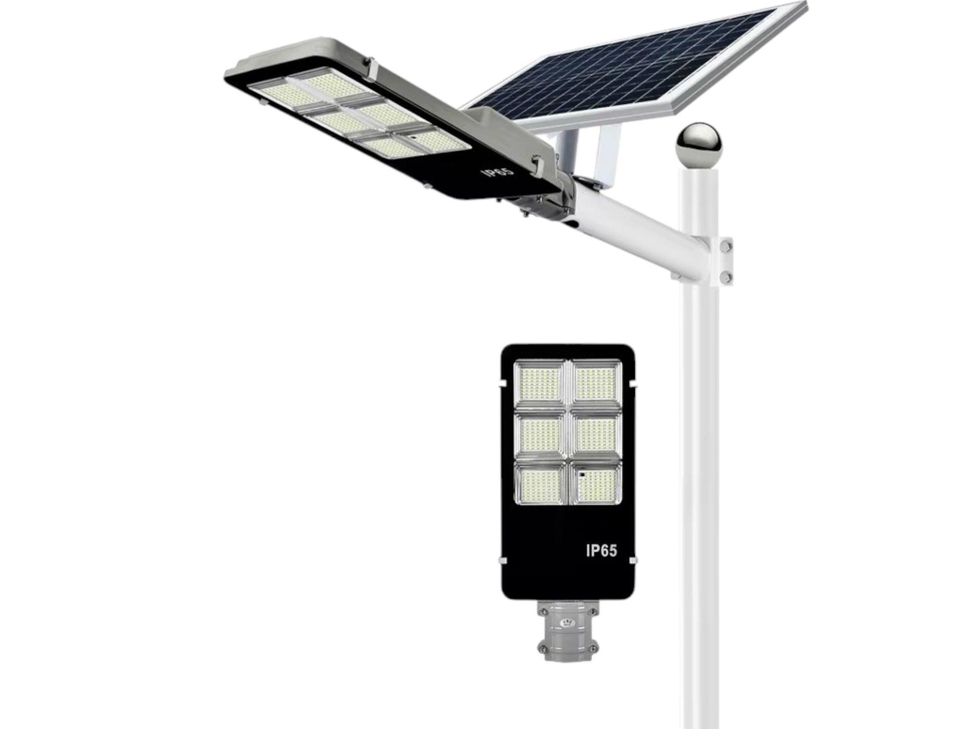 Lampara Panel Solar Luz Foco Exterior Alta Luminosidad IRM-1