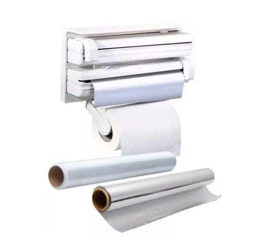 Set Dispensador Triple Para Papel Nova Film Alusa-2