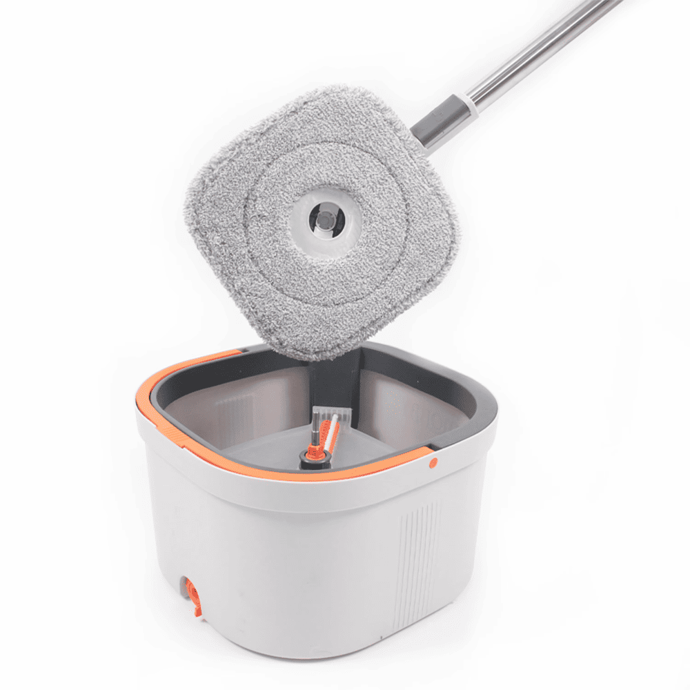 Trapeador Mopa Giratorio 360° Microfibra Limpia Piso Fregona-0