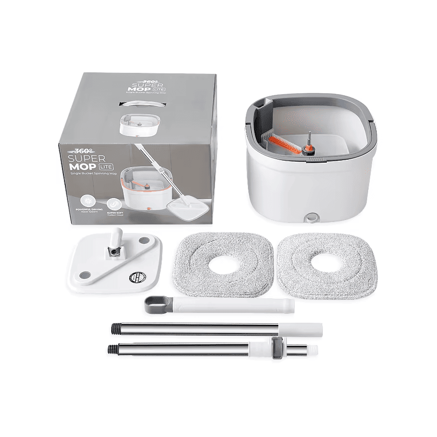 Trapeador Mopa Giratorio 360° Microfibra Limpia Piso Fregona-3