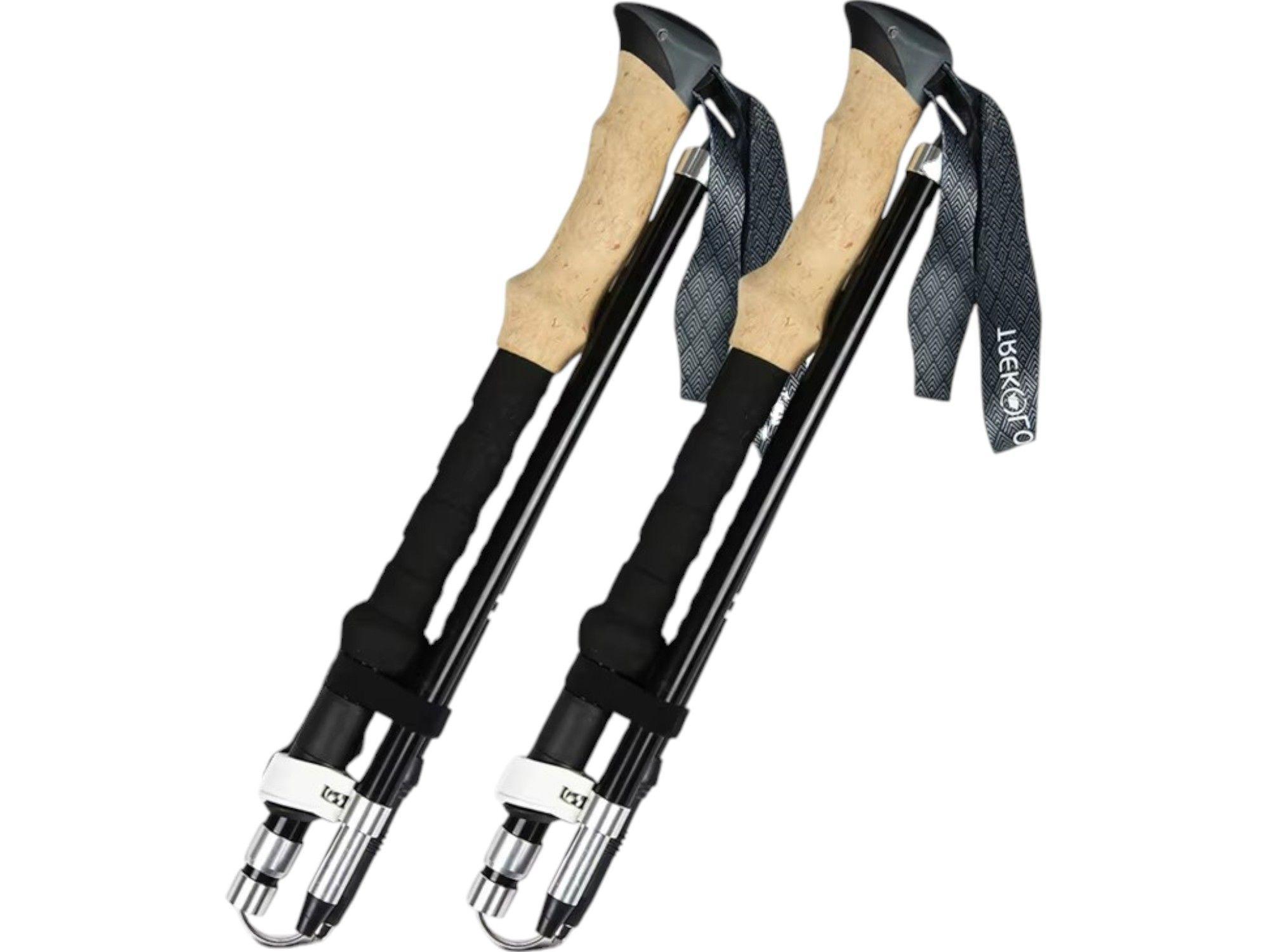 Bastones Trekking Escalada Montaña Senderismo Set 2 Aluminio-0