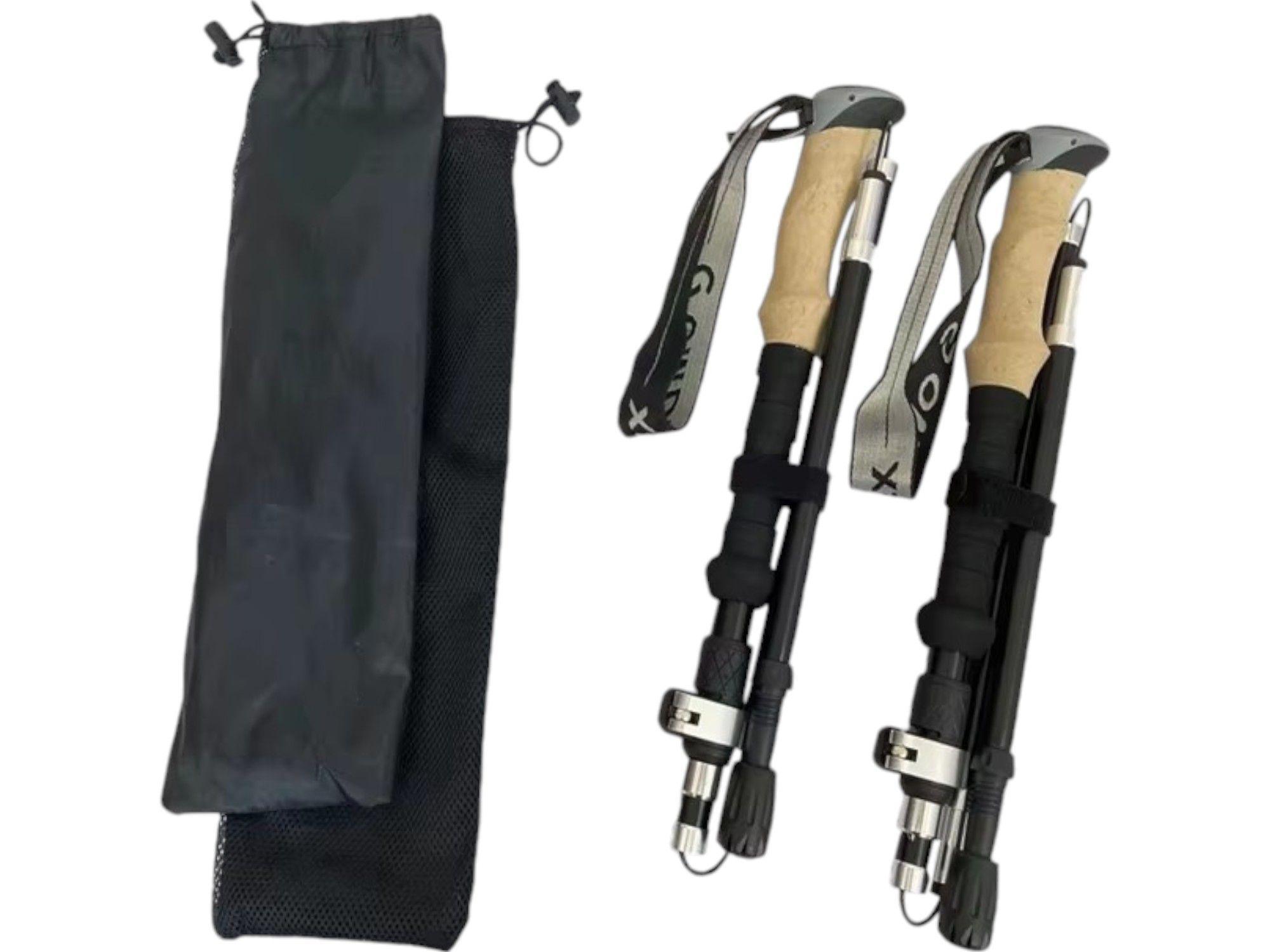 Bastones Trekking Escalada Montaña Senderismo Set 2 Aluminio-1
