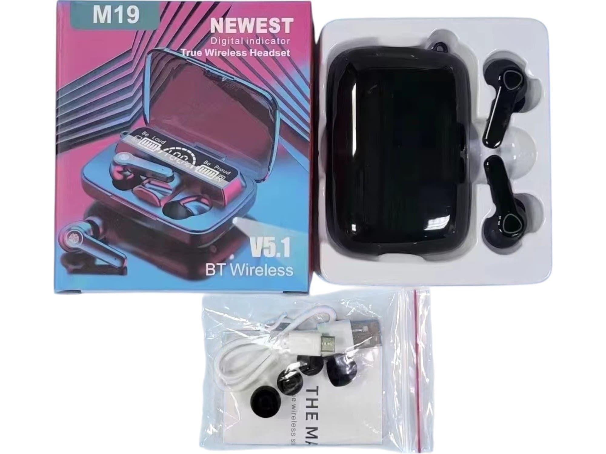 Audífonos Bluetooth Inalámbricos Portátiles M19 Auriculares-4