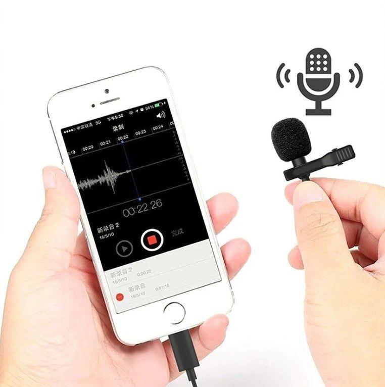 Micrófono Lavalier Solapa Telefono Tipo C Con Entrada Fonos-4