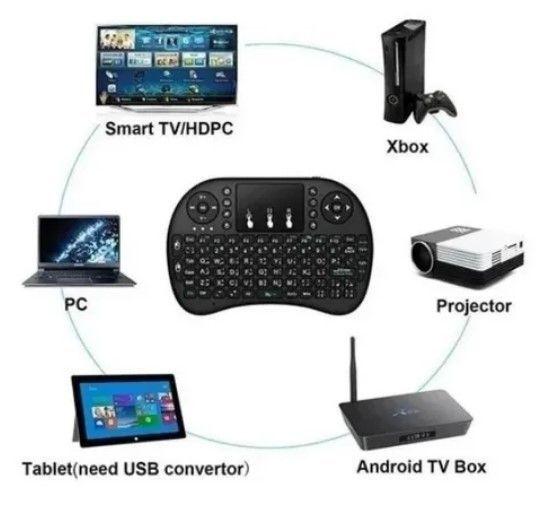 Mini Teclado Inalámbrico Con Iluminación Led Mouse Touchpad-3