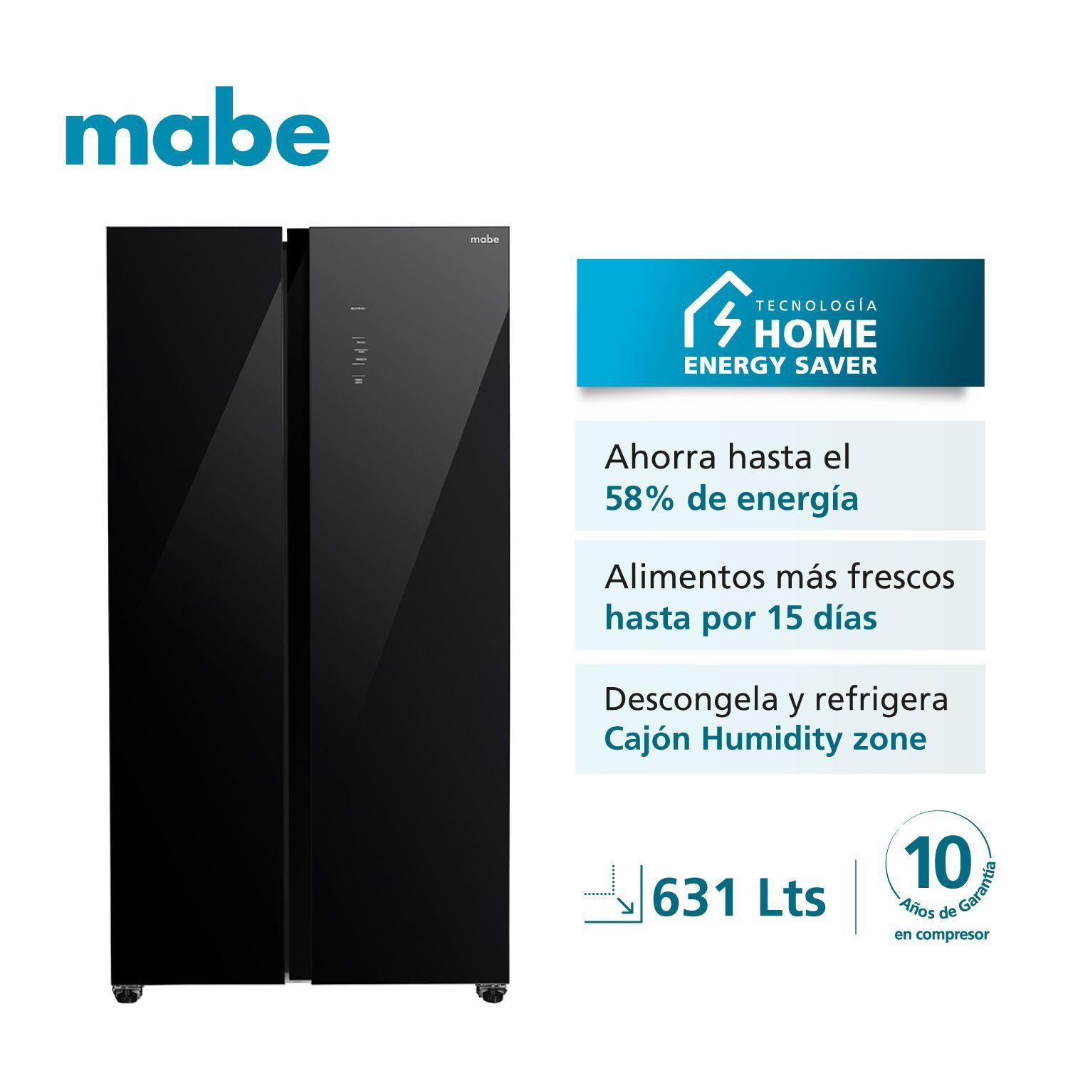 Refrigerador Side by Side 631L Brts Vidrio Mabe MSC631LKLNG0-1